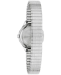 Caravelle Women's Vintage Silver-Tone Stainless Steel Expansion Watch, 24mm