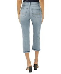 Silver Jeans Co. Women's Avery High Rise Luxe Stretch Capri