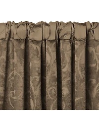 Threadmade Mia Jacquard Scroll Blackout Window Curtain