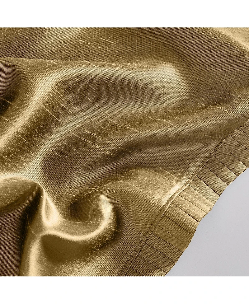 Elrene Home Fashions Versailles Faux Silk Blackout Window Curtain