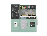 Slickblue Kids Toy Kitchen Playset with Utensils for Ages 3 and Up