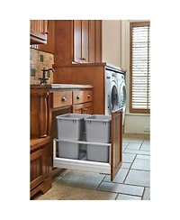 Rev-a-Shelf Double Pullout Kitchen Trash Can 35 qt. Rev-a-Motion, 5149-18DM-217