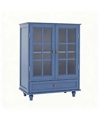 Yigii 36" Kitchen Sideboard Cabinet with Glass Doors and Drawer