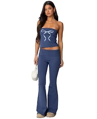 Edikted Women's Aiyana Bow Built Bra Tube Top