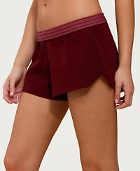 Edikted Women's Noemi Stripey Foldover Shorts