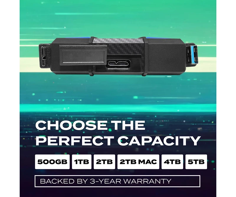 Adata HD710 Pro 1TB Usb 3.1 IP68 Waterproof/Shockproof/Dustproof Ruggedized External Hard Drive (AHD710P-1TU31-cbk)