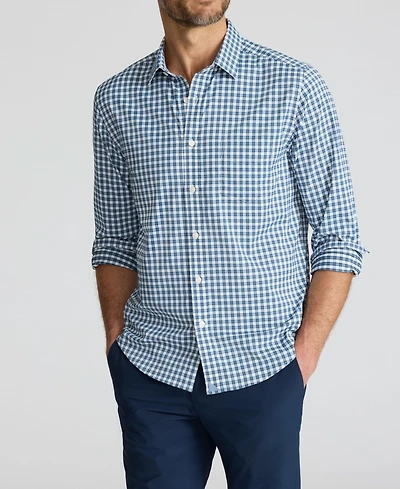 UNTUCKit Men's Slim Fit Wrinkle-Free Performance Renshaw Button Up Shirt