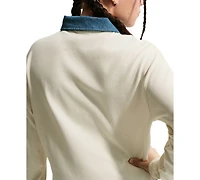 Nike Girls' 7-16 Sportswear Collection Long-Sleeve Polo Top