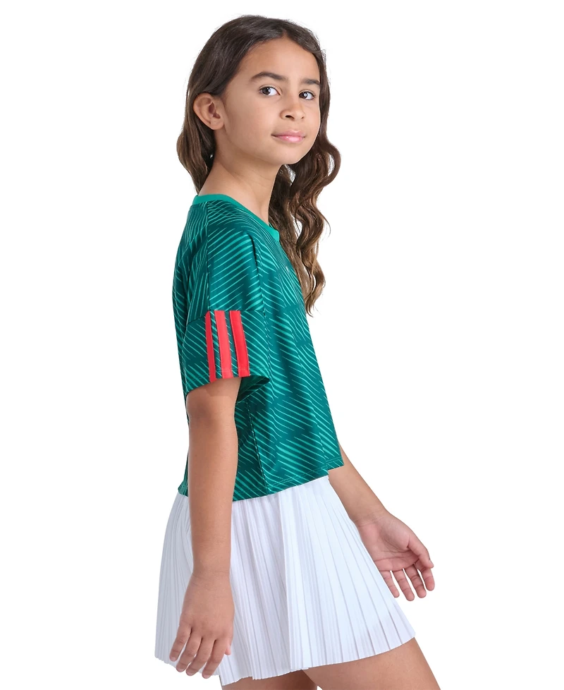 adidas Girls' 8-16 Short-Sleeve Printed World Cup Soccer Top