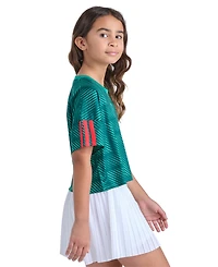 adidas Girls' 8-16 Short-Sleeve Printed World Cup Soccer Top