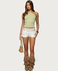 Edikted Women's Paradiso Knit Halter Top