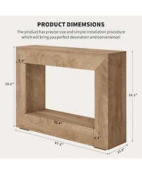 gaomon Farmhouse Console Table