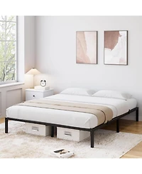 gaomon 10 Inch Queen Metal Bed Frame, Heavy Duty Platform with Storage Space, Steel Support, No Box Spring Needed, Easy Assembly
