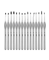 Pintar 15-Piece Fine Detail Paint Brushes for Acrylic Painting - Watercolors - Crafts - Models & Face Painting