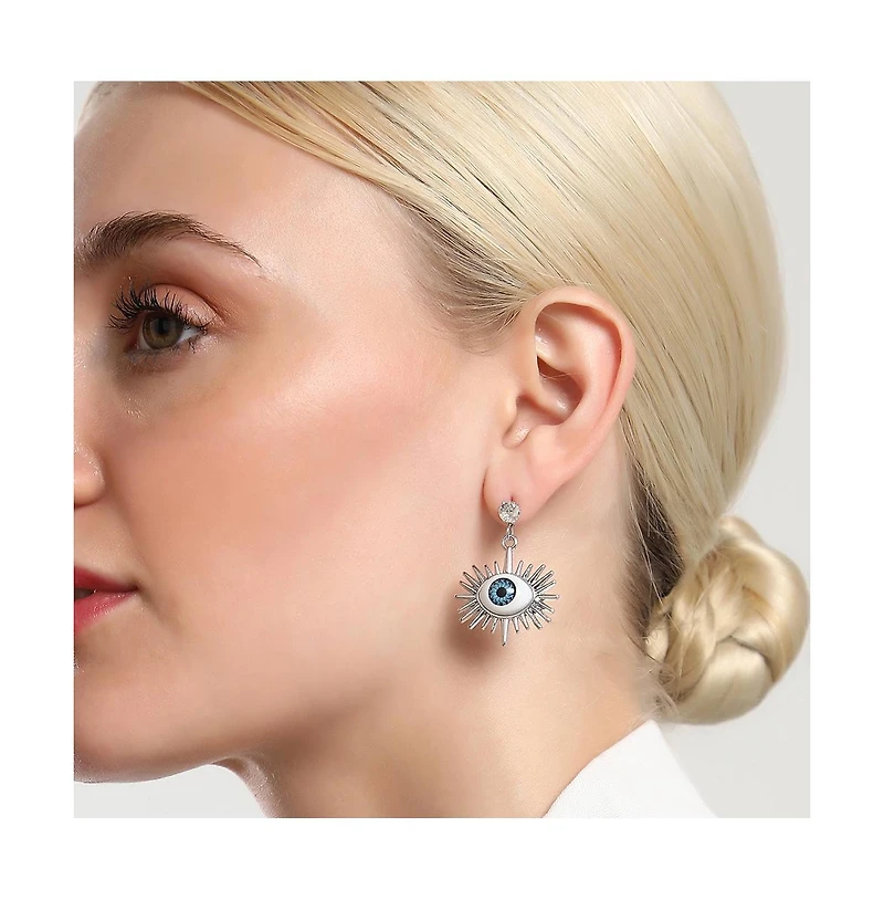 Sohi Women's The Evil Eye's Ray Drop Earrings