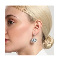 Sohi Women's The Evil Eye's Ray Drop Earrings