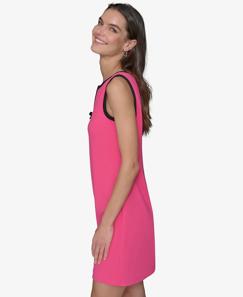 Karl Lagerfeld Paris Women's Contrast Trim Sheath Dress
