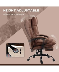 Vinsetto Microfiber Office Chair with Massage, Heat, Footrest