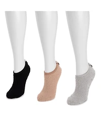 Muk Luks Women's Ballerina Cozy Socks with Grippers