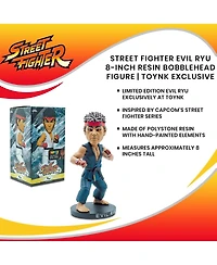 Street Fighter Evil Ryu 8-Inch Resin Bobblehead Figure Exclusive | Action Figure Statue, Desk Toy Accessories, Home Office Decor | Capcom Video Game G
