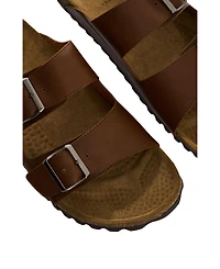 Velez Women's Genuine Leather Double-Buckle Sandals