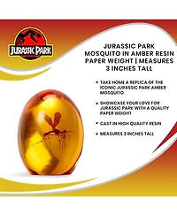Jurassic Park Mosquito In Amber Resin Prop Replica | Official Jurassic Park Collectible Paper Weight | Measures 3 Inches Tall