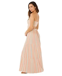 Rip Curl Women's Premium Surf Stripe Straight Neck Maxi Dress