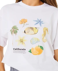 Rip Curl Women's Poolside Heritage Crewneck T-Shirt