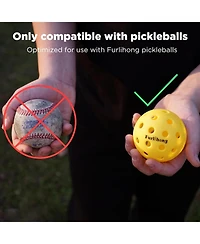 Furlihong Complete Pickleball Starter Kit with Automatic Launch Machine Ball Recycling Net Paddle