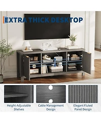 Gaomon Modern Fluted 65 Inch Tv Stand