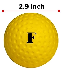Furlihong Pack of 20 Sting Free Dimpled Baseballs 9 Inch Training Balls Lightweight 1 oz Design for Pitching Machine Practice Durable Pu Hard Foam