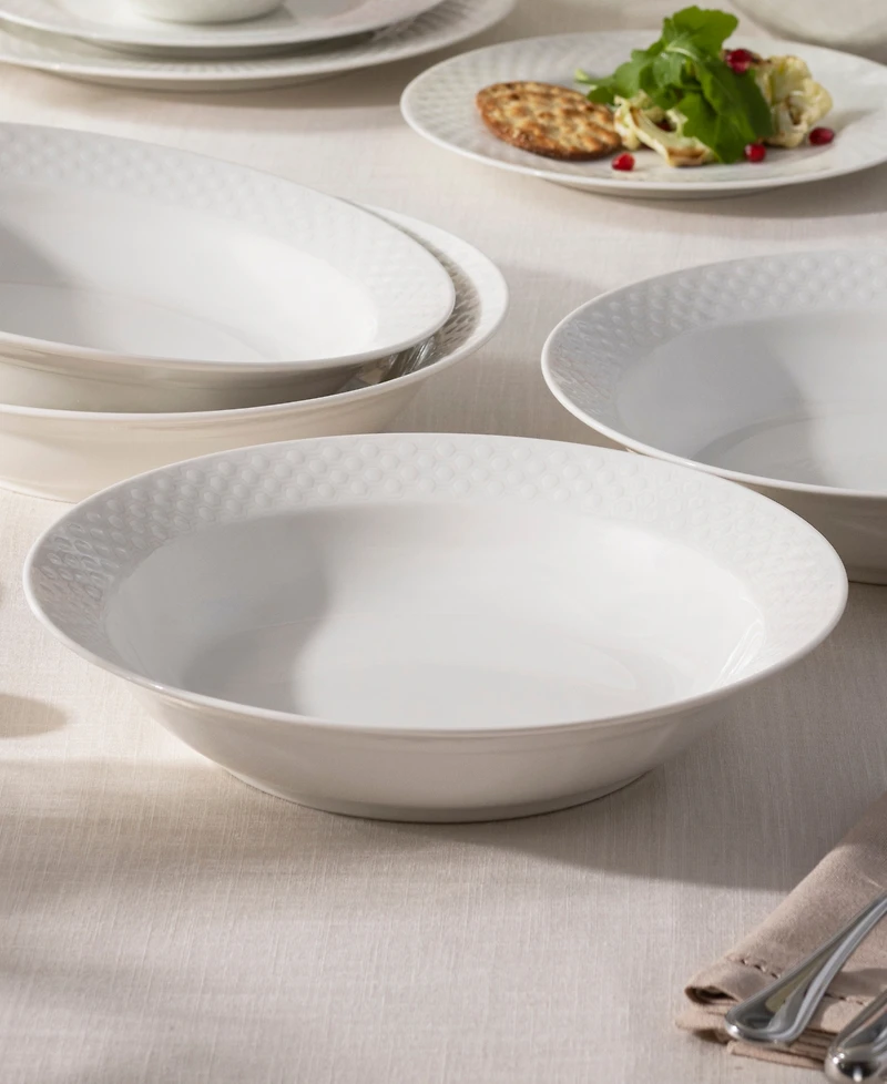 Noritake Kikko 25 oz. Rim Dinner Bowls, Set of 4