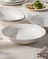 Noritake Kikko 25 oz. Rim Dinner Bowls, Set of 4