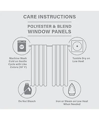 Laoties Printed Floral Blackout Curtain Panel, 50" W x 84" H, Grommet Top, Single Window Panel