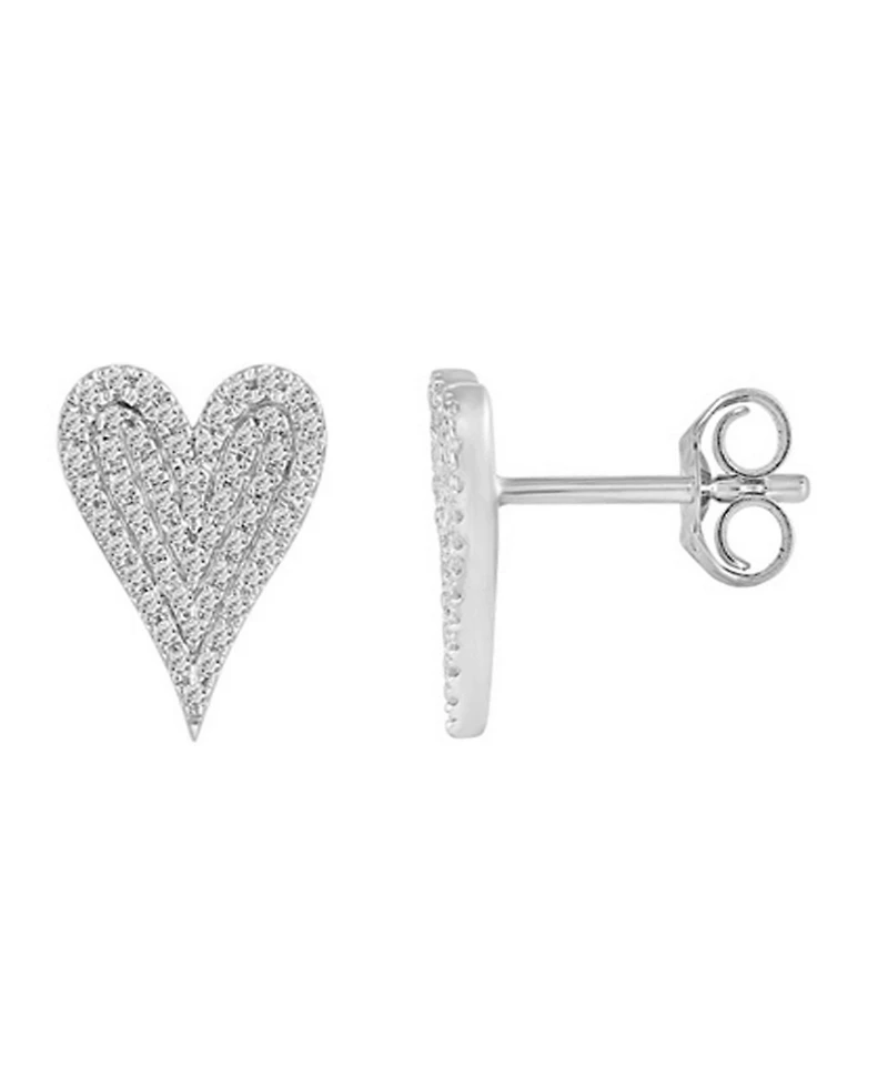 Macy's Diamond Earrings (1/4 ct. t.w.) in 10k White Gold