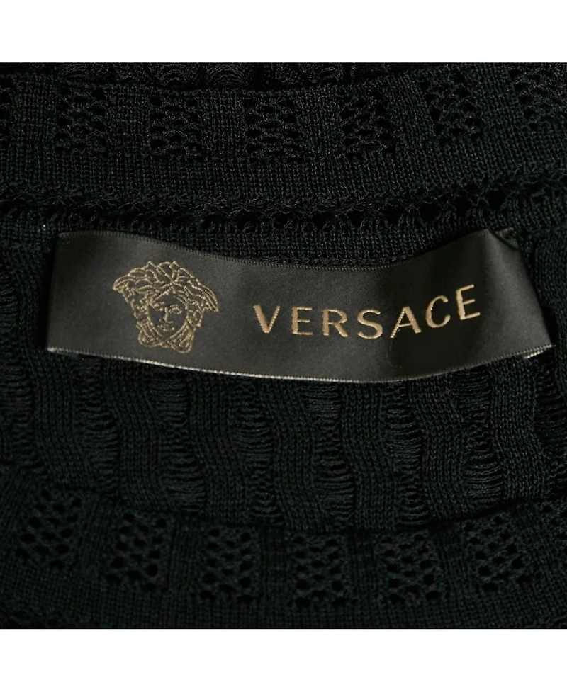 Pre-Owned Versace Women's Sheer Mesh Fitted Top
