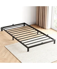 gaomon 8 Inch Twin Bed Frame, Low Profile Twin Metal Platform Bed Frame Support Mattress Foundation, Noise Free