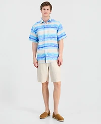 Tommy Bahama Men's Sand Palma Batik Printed Short-Sleeve Shirt