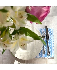 Supra Endura Blue Modern Vines Organic Napkins, 4-pack