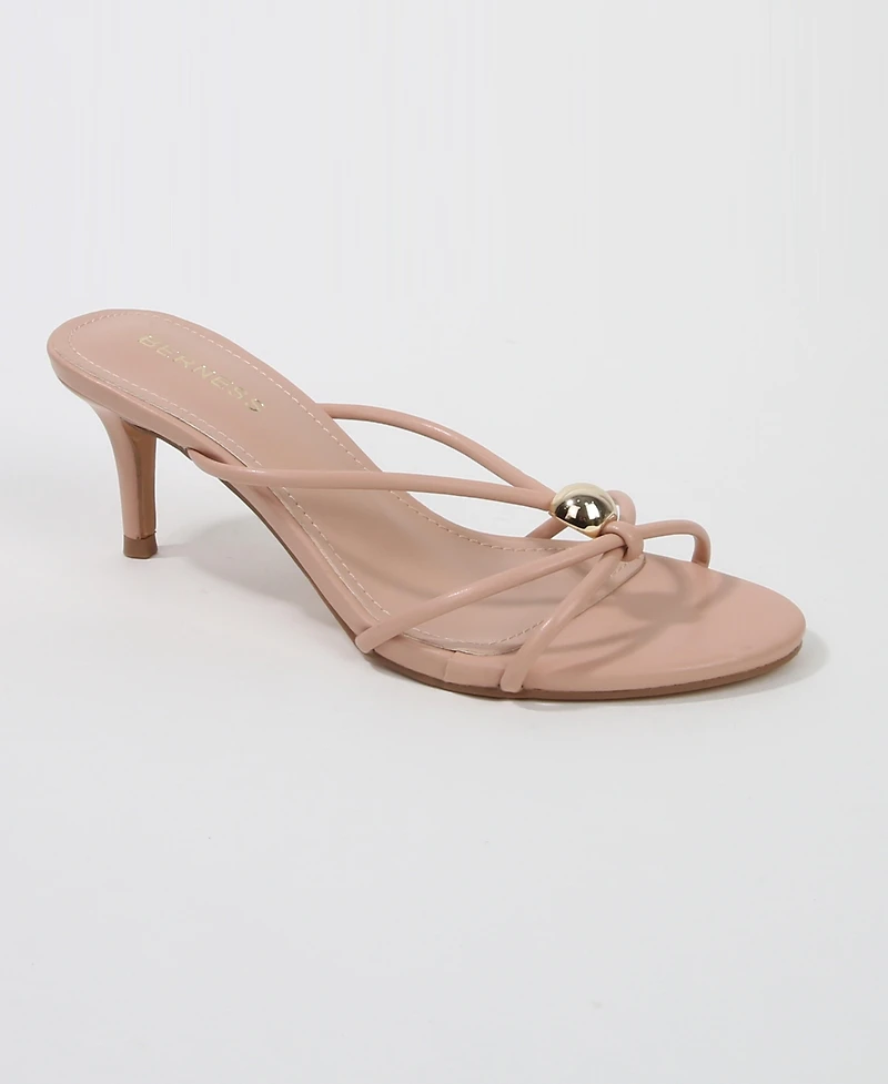 Berness Women's Fifi Strappy Kitten Heel Sandals