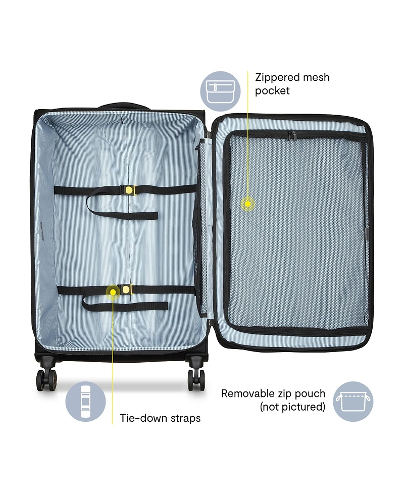 Delsey Paris Shadow Dlx Large Check-In Spinner