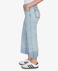 Ruby Rd. Petite Comfort Waist Wide Leg Cropped Jeans