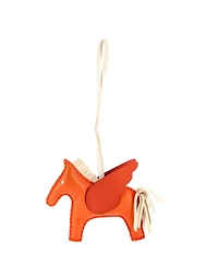 Pre-Owned HERMES Mm Pegase Rodeo Bag Charm Leather