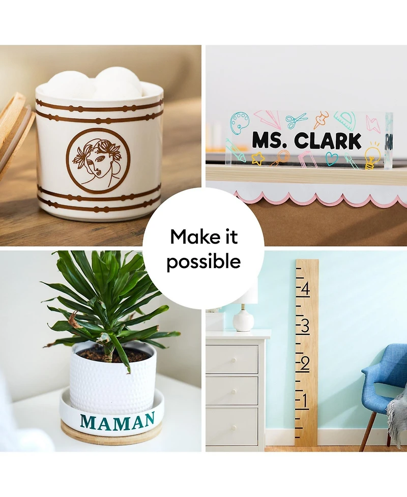 Cricut 12 in x 10 ft Permanent Glossy Value Vinyl