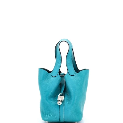 Pre-Owned HERMES Pm Picotin Lock Bag Clemence