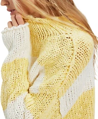 Free People Women's Opal Rugby Stripe Rolled Neck Sweater