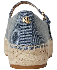 Lauren Ralph Women's Luize Mary Jane Round Toe Espadrilles