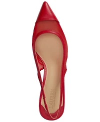 Lauren Ralph Women's Lolah Mesh and Nappa Slingback Pumps