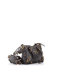 Pre-Owned Balenciaga Small Le Cagole Giant Studs Tote Embossed Leather