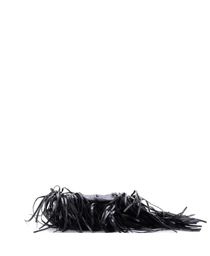 Pre-Owned Balenciaga Xs Le Cagole Giant Studs Fringe Shoulder Bag Leather